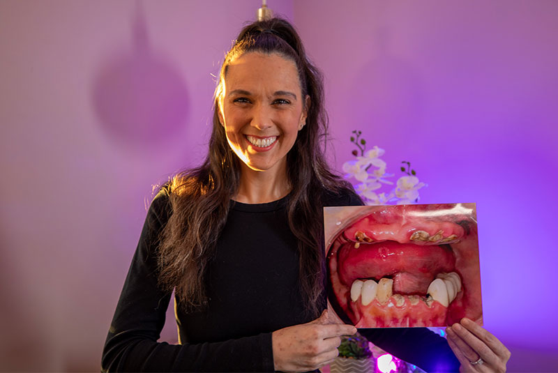 dental patient smiling